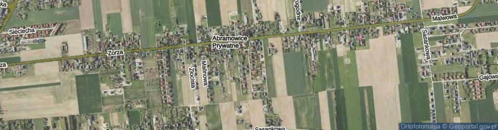 Zdjęcie satelitarne Księżycowa ul.